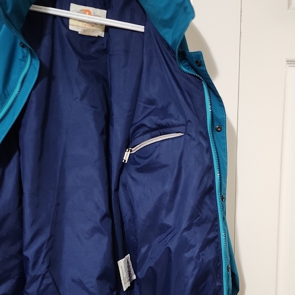 Far West Canada Blue Vintage Windbreaker with Color-Blocking Y2K - Picture 4 of 6